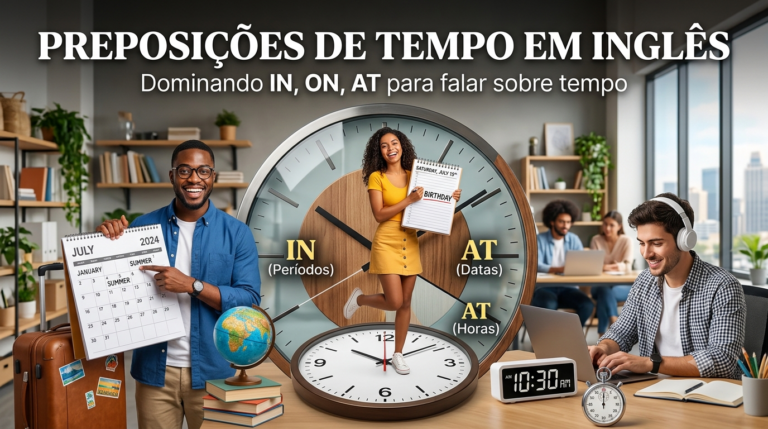Preposições de tempo em inglês (IN, ON, AT)